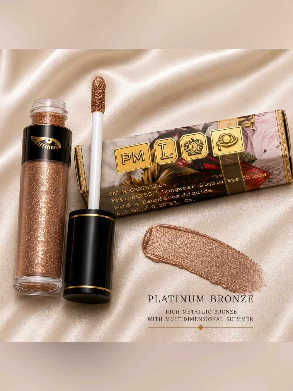Pat McGrath Labs FetishEYES Liquid Eye Shadow Platinum Bronze NIB